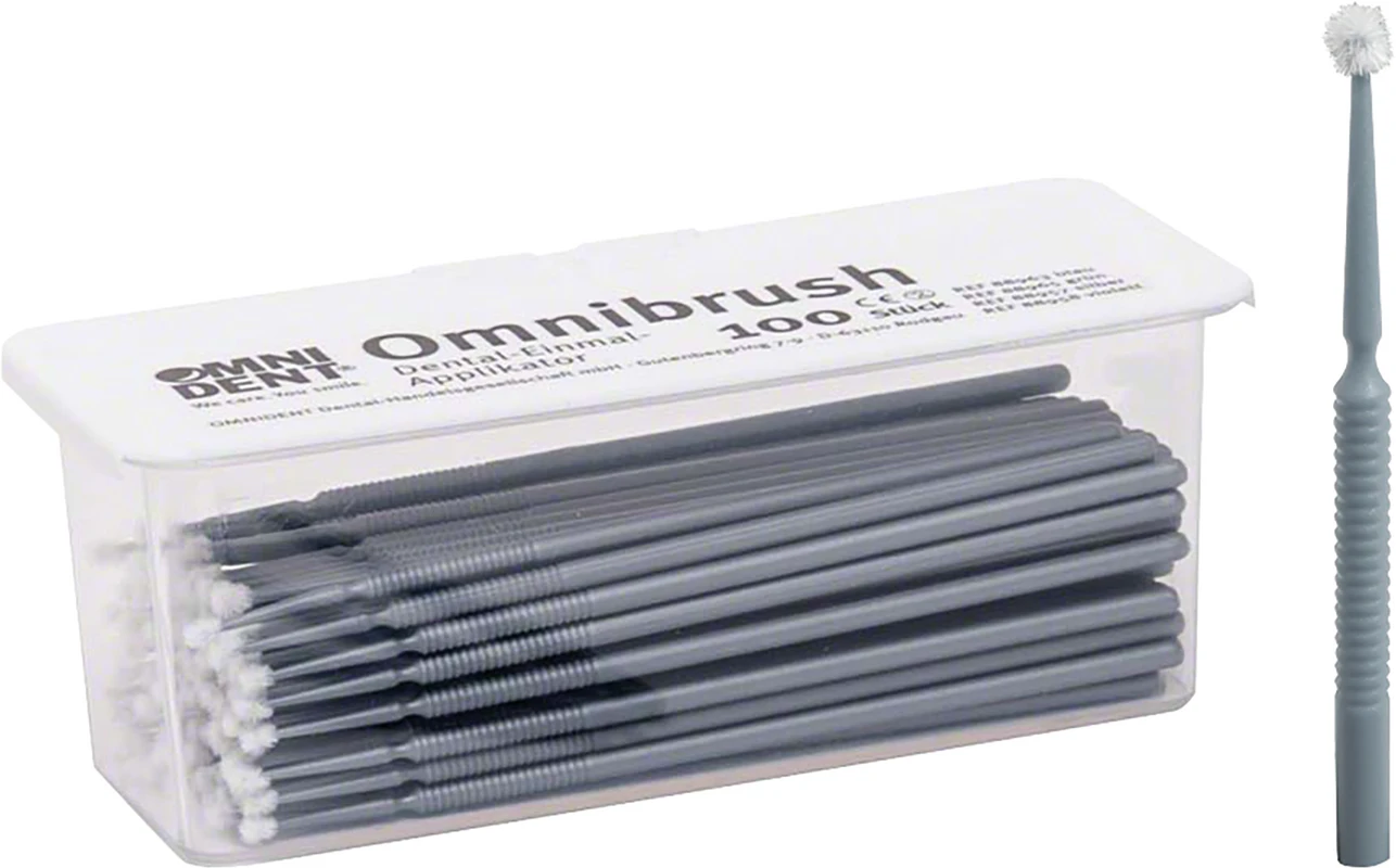 Omnibrush Packung 100 Stück silber