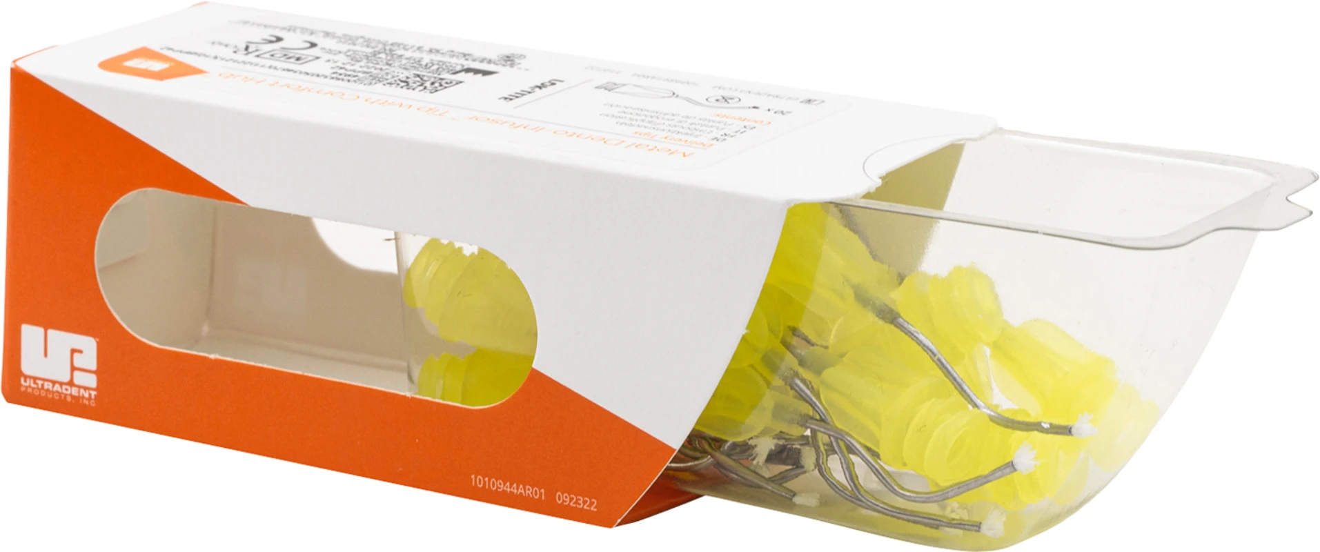 Metal Dento-Infusor™ Tip with Comfort Hub Packung 20 Stück gelb
