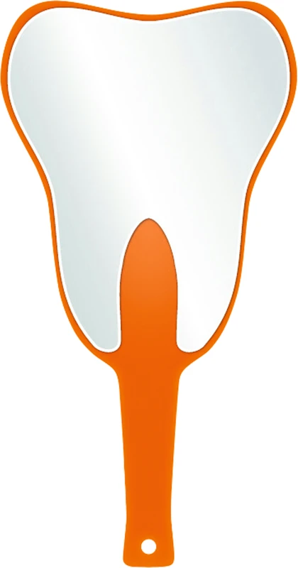 Handspiegel ZAHN Stück orange