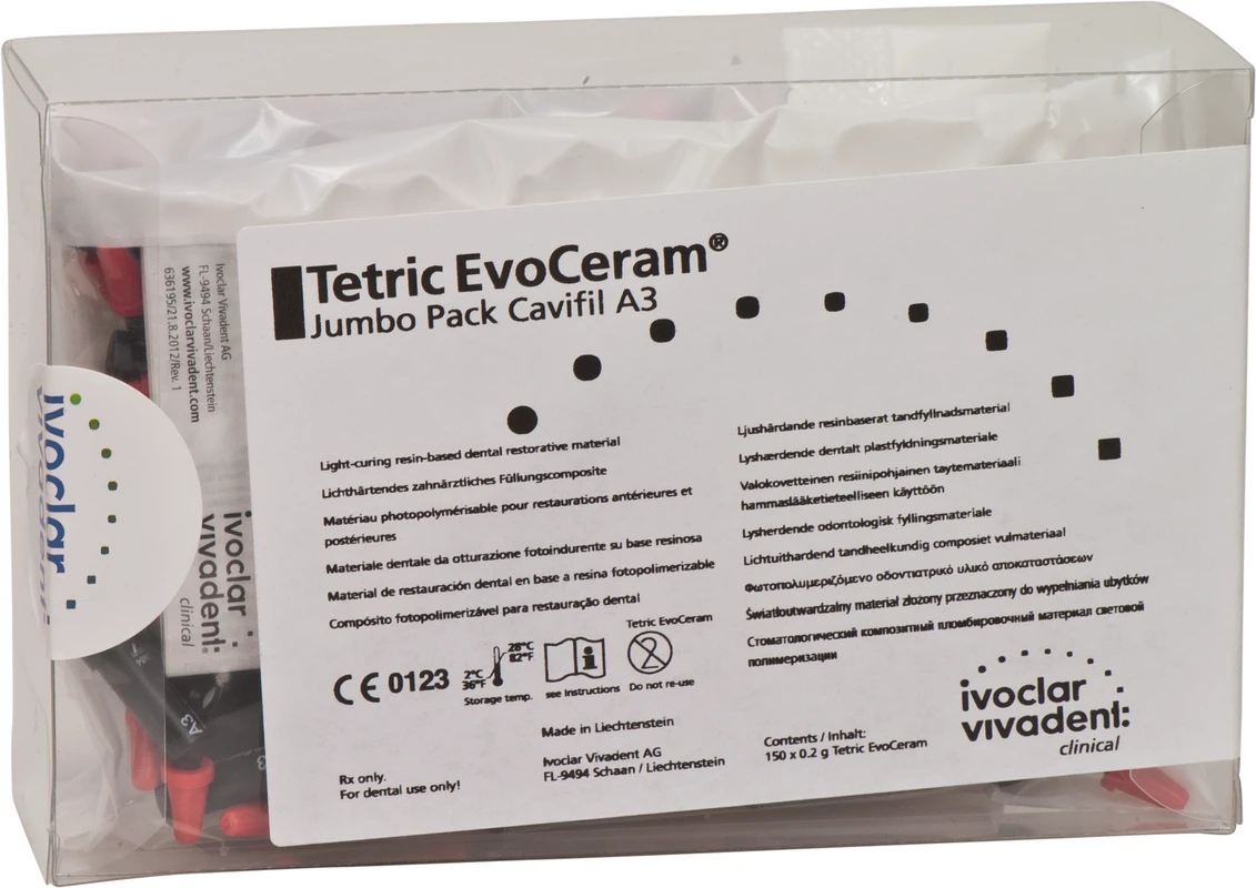 Tetric® EvoCeram Jumbopackung 150 x 0,2 g Cavifil A3