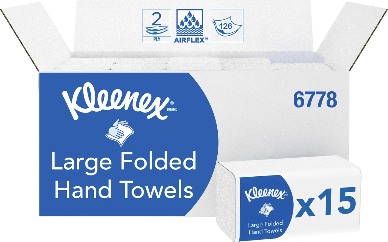 Kleenex® Ultra Karton 15 x 124 Stück 21,5 x 31,5 cm, 2-lagig Kleenex® Ultra Kimberly-Clark