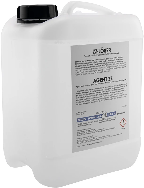 ZZ-Löser Kanister 5 Liter ZZ-Löser Benzer Dental AG