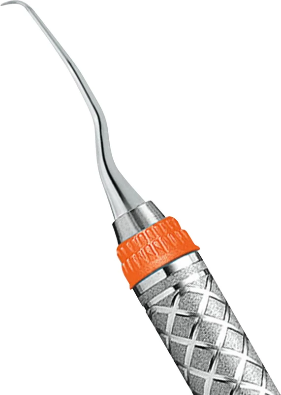 Küretten Gracey Mikro Mini Five EverEdge™ 2.0 Stück Figur 11/12, mesial, Griff #9, orange
