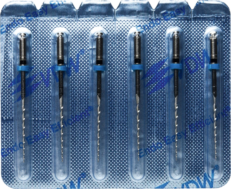 Mtwo® Blisterpackung 6 Instrumente ABT 21 mm, 31 mm, Taper.04, ISO 040 Mtwo® Instrumente VDW