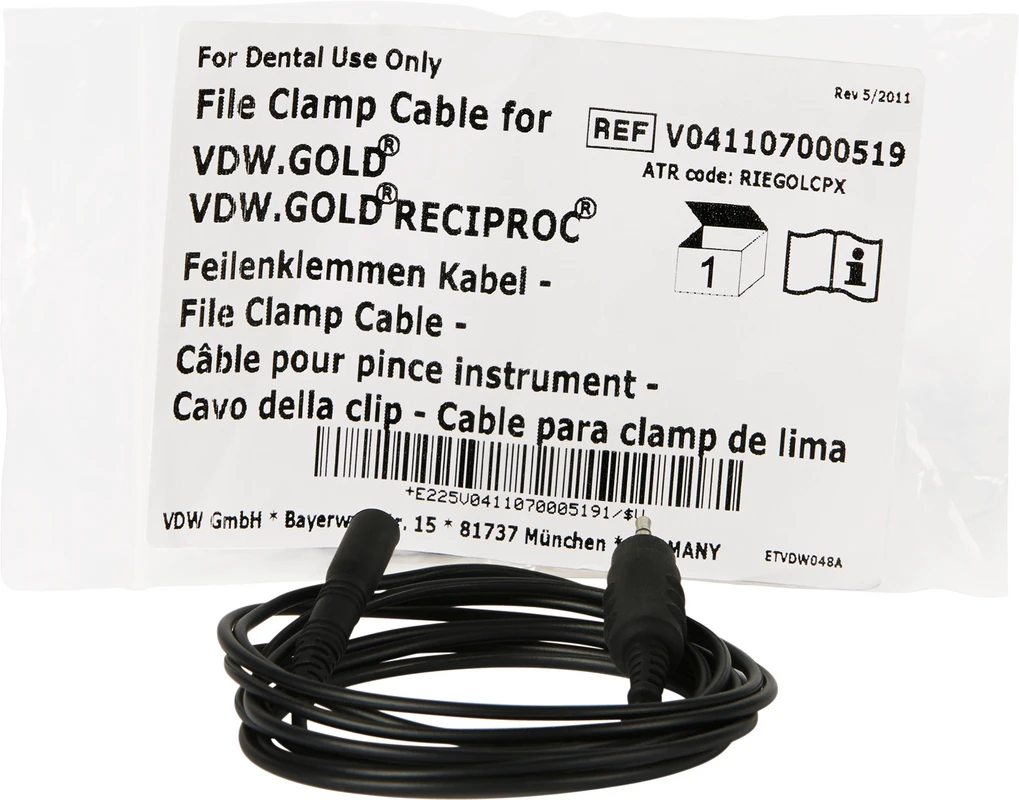 VDW.GOLD® RECIPROC® Feilenklemmenkabel Stück mit Ferritring