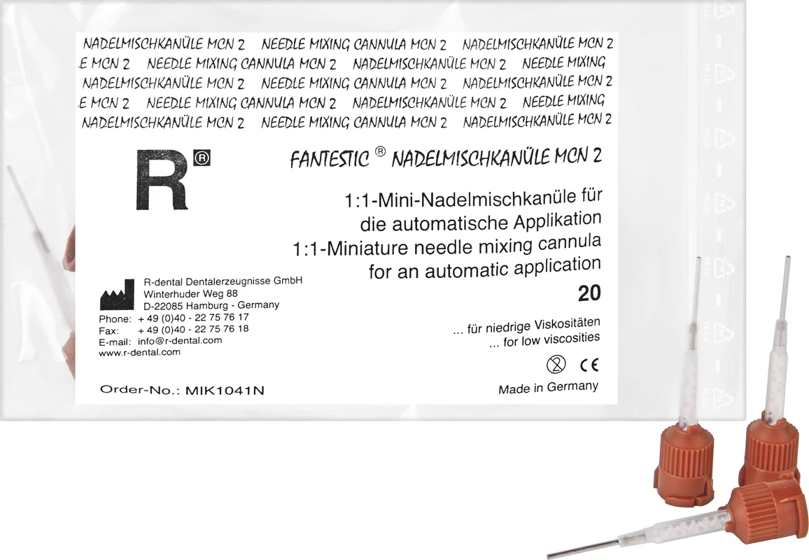 FANTESTIC® NADELMISCHKANÜLE MCN 2 N Beutel 20 Stück braun, 1:1