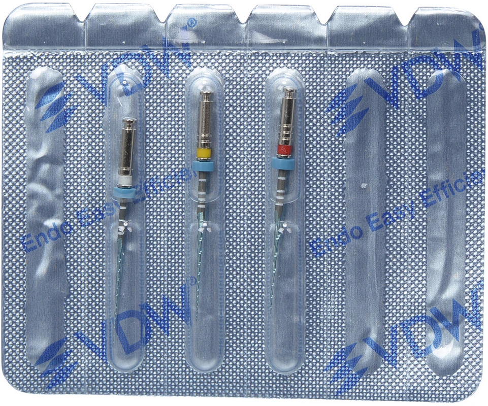 VDW.ROTATE™ NiTi Wurzelkanalfeilen Packung 3 Stück 25 mm sortiert