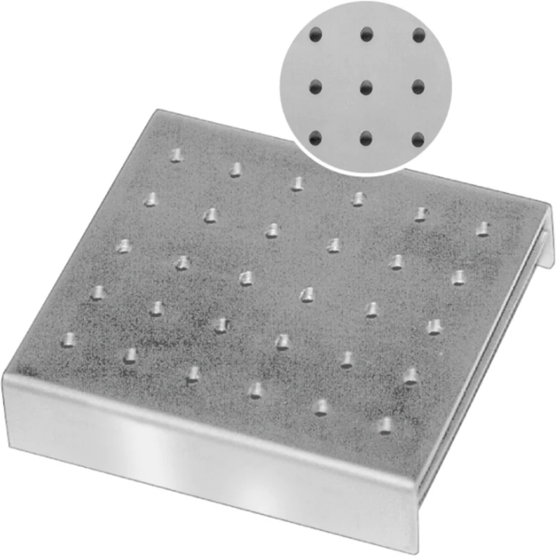 Bohrerständer Stück für 30 Bohrer RA Ø 2,4 mm, 65 x 60 x 14 mm