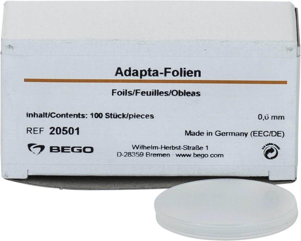 Adapta Packung 100 Adapta-Folien 0,6 mm