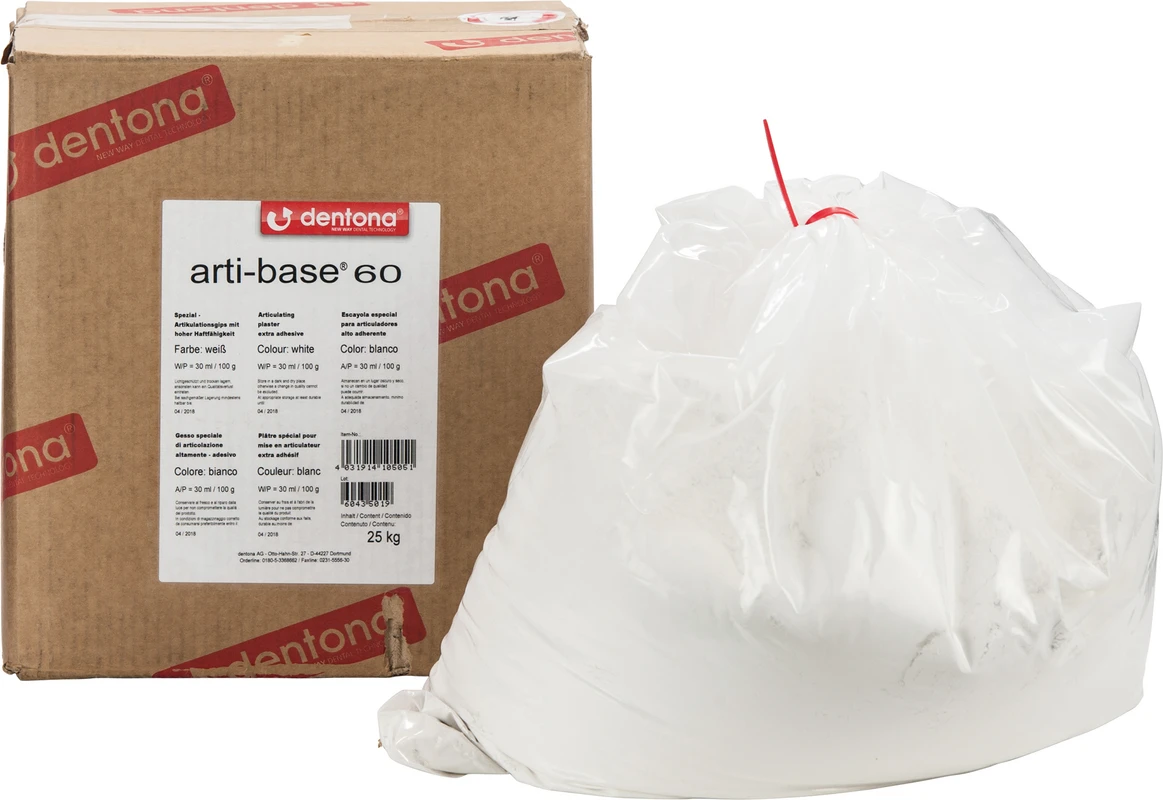 arti-base® 60 Karton 25 kg weiß arti-base® 60 dentona