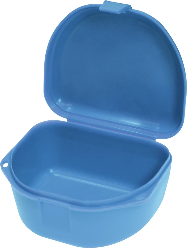 Schienen/Retainerboxen Packung 12 Stück tief, neonblau