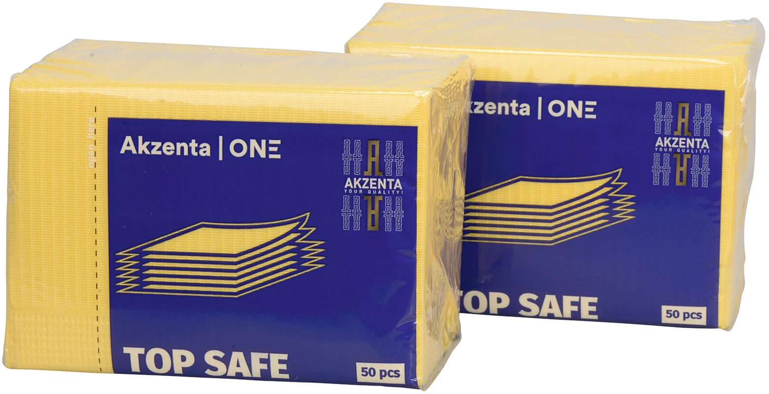 TOP SAFE Patientenservietten Karton 10 x 50 Stück gelb, 33 x 45 cm, 2-lagig
