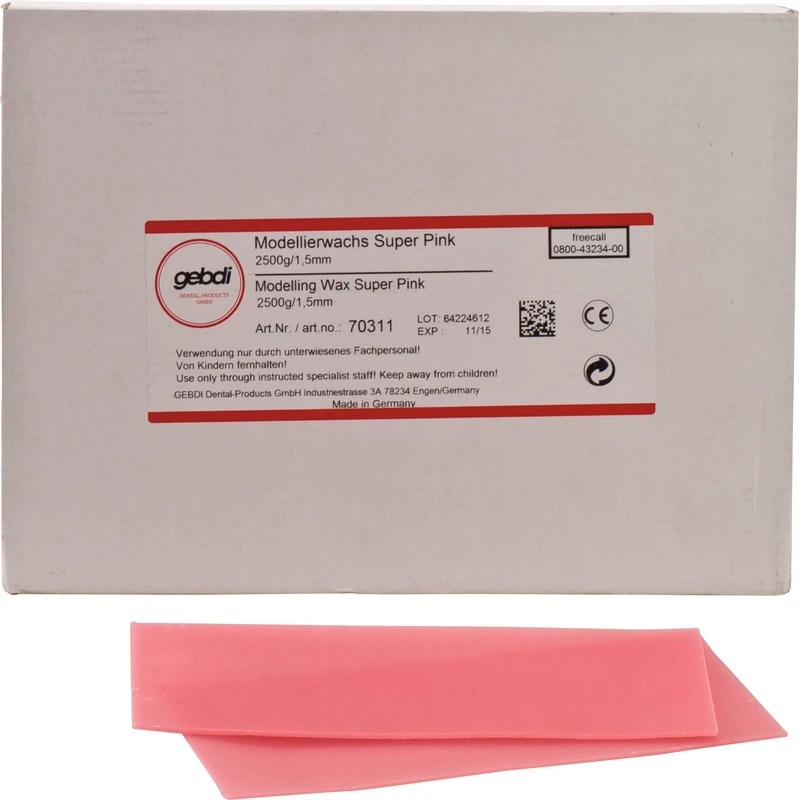 Modellierwachs Super Pink Gebdi Dentalprodukte