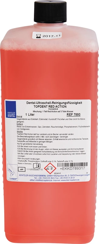 TOPDENT Red Action Flasche 1 l TOPDENT Red Action Kentzler-Kaschner