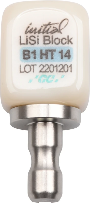 GC Initial™ LiSi Block für CEREC Packung 5 Stück Größe 14, B1 HT