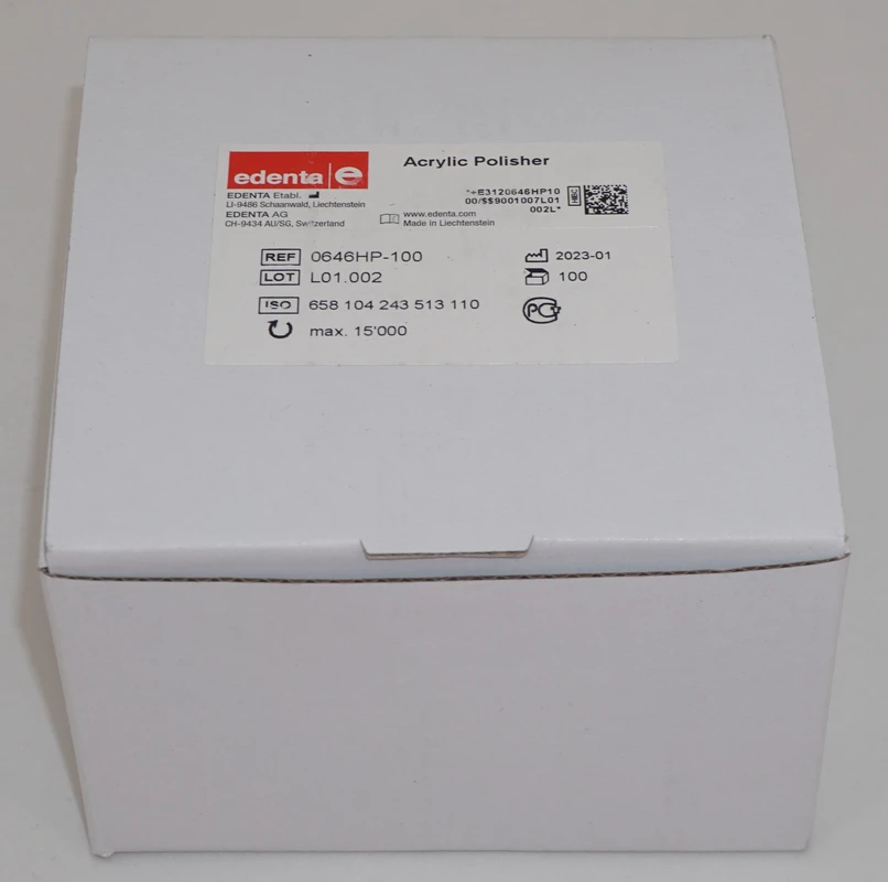 Acrylic Polisher Packung 100 Stück, hellblau, HP, Figur 243, 19,5 mm, ISO 110