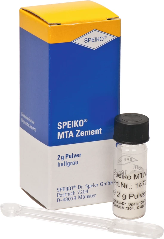 SPEIKO® MTA Zement Packung 2 g Pulver hellgrau, 1 Dosierlöffel