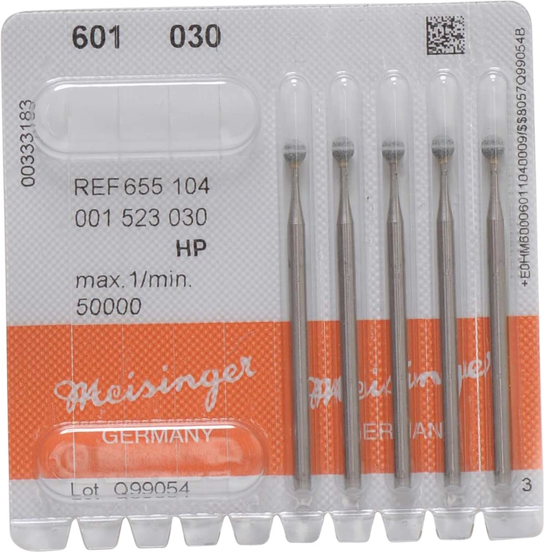 Keramische Schleifer 601 Packung 5 Stück grün mittel, HP, Figur 001, ISO 030