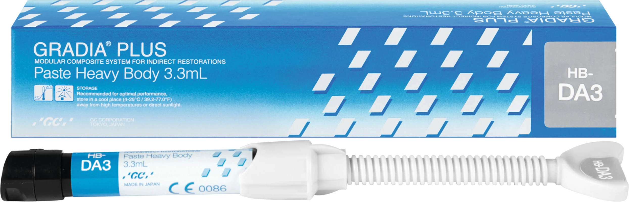 GC GRADIA® PLUS Spritze 3,3 ml Paste HB-DA3 GC GRADIA® PLUS GC