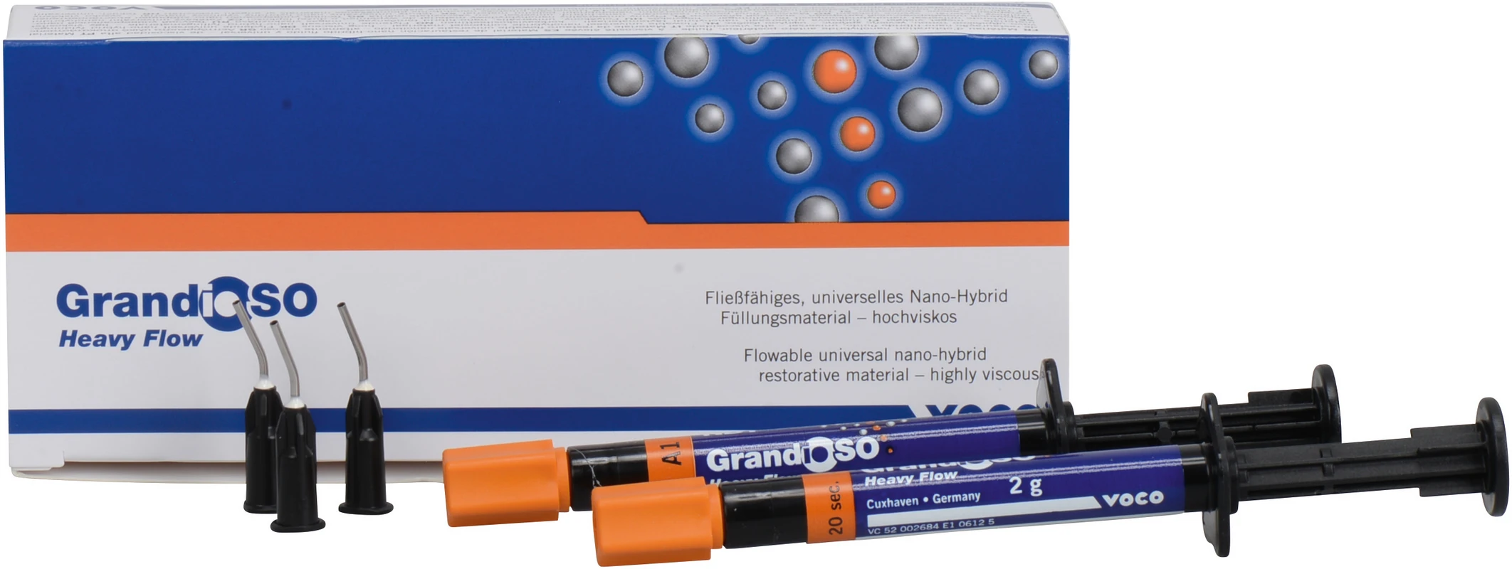 GrandioSO Heavy Flow Packung 2 x 2 g Spritze A1