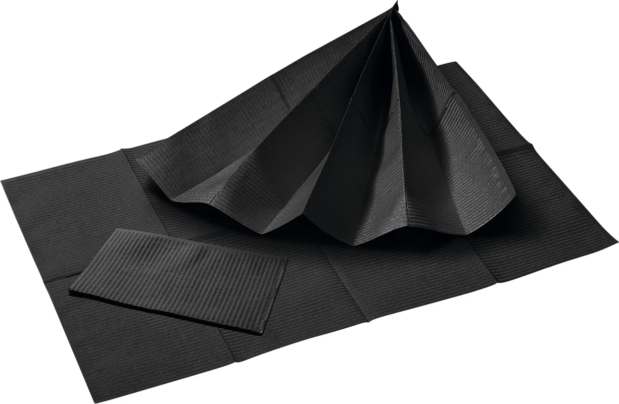TOP SAFE Patientenservietten Karton 10 x 50 Stück schwarz, 33 x 45 cm, 2-lagig