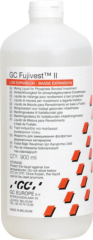GC Fujivest II® Flasche 900 ml Flüssigkeit Low Expansion