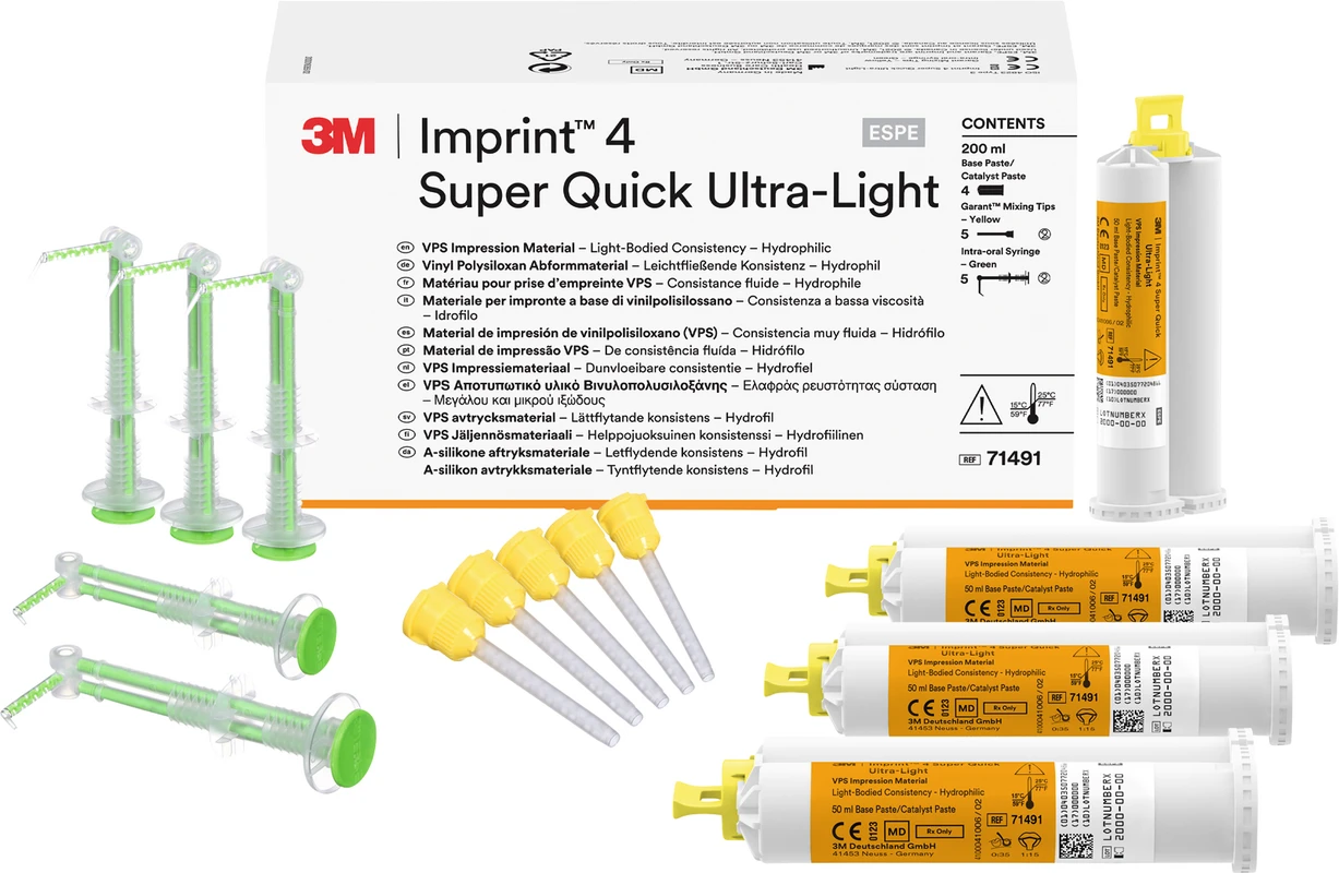 Imprint™ 4 Refill Packung 4 x 50 ml Doppelkartusche Super Quick Ultra-Light, Zubehör