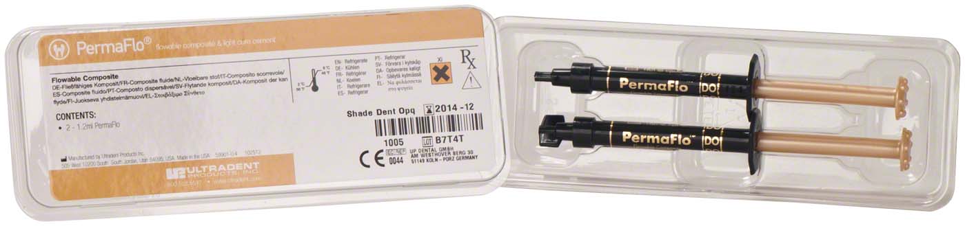 PermaFlo™ Packung 2 x 1,2 ml Spritze dentin opak PermaFlo™ Ultradent Products