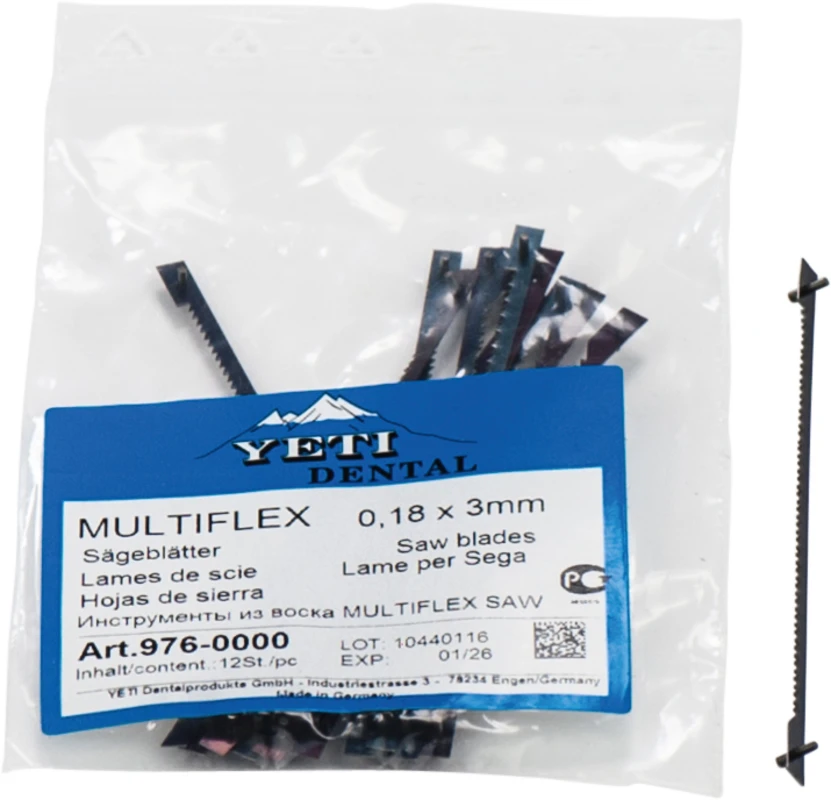 Modellsäge Packung 12 Sägeblätter 0,18 x 3 mm Modellsäge Yeti