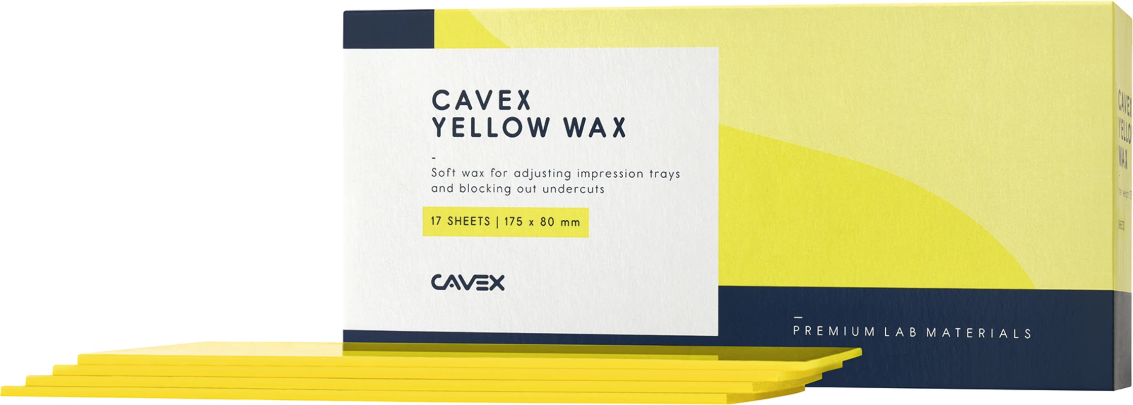 Cavex Yellow Wax Packung 17 Stück gelb