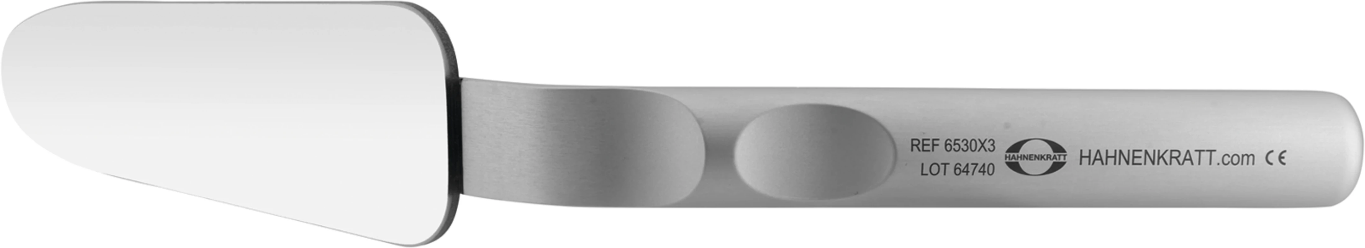 Fotospiegel FS Rhodium Stück einseitig, 42 x 128 mm, Griff abgwinkelt