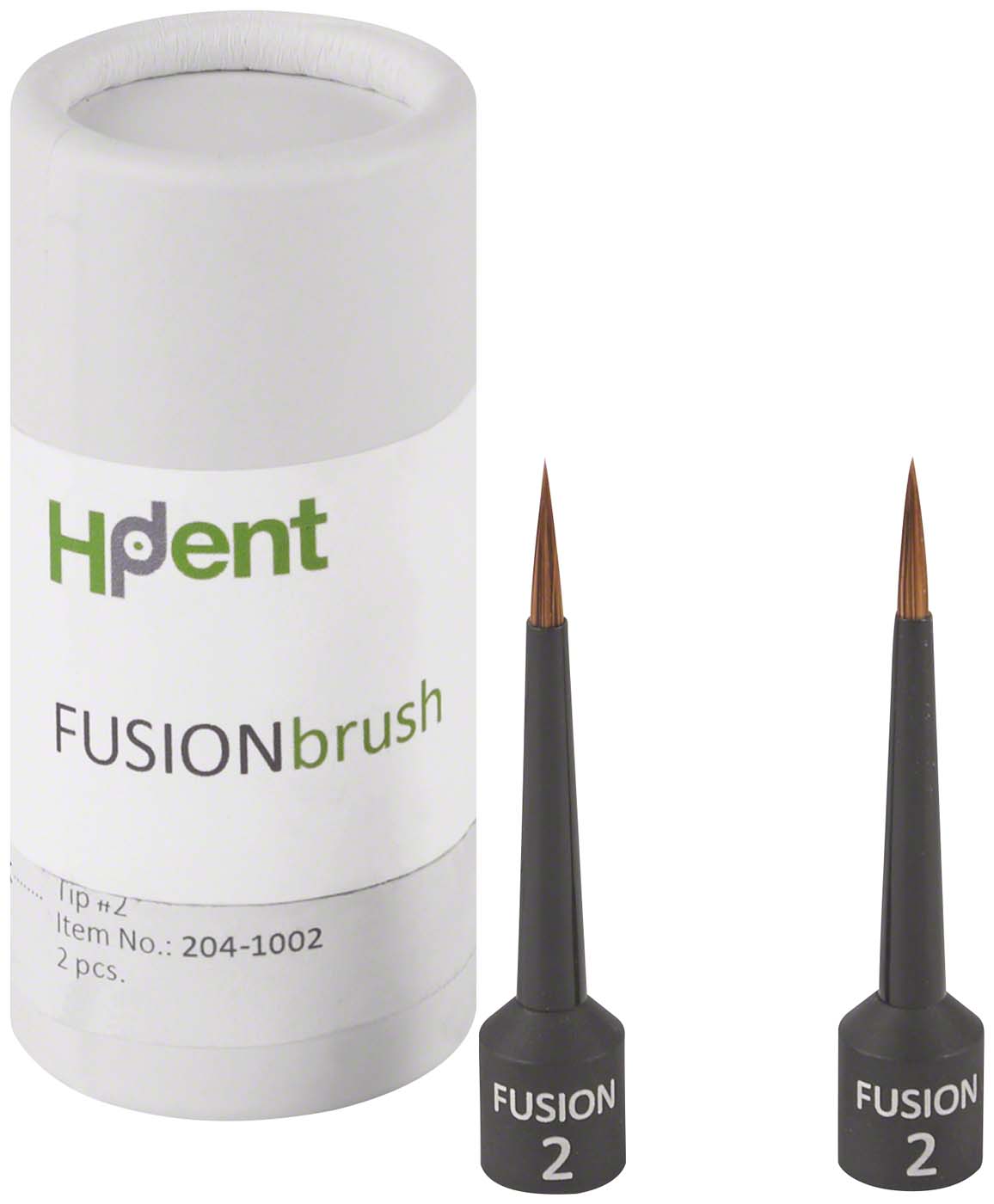 FUSION.brush Packung 2 Pinselspitzen Größe 2 FUSION.brush HPdent