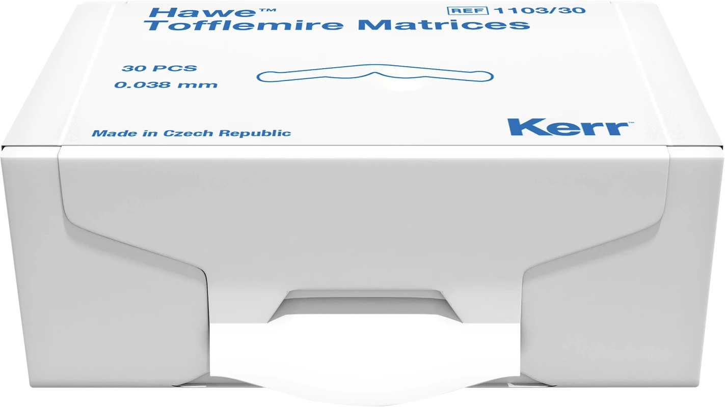Matrizen nach Tofflemire Packung 30 Stück Stärke 0,038 mm, Nr. 1103/30