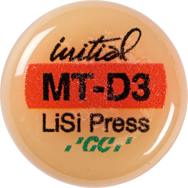 GC Initial™ LiSi Press Packung 5 x 3 g Rohling D3 MT