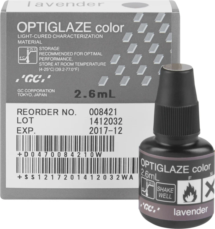 GC OPTIGLAZE® color Flasche 2,6 ml lavendel