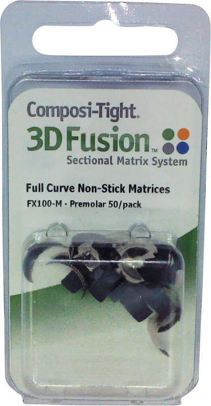 Composi-Tight® 3D Fusion™ Packung 50 Matrizenbänder grau, 4,4 mm, für Prämolare