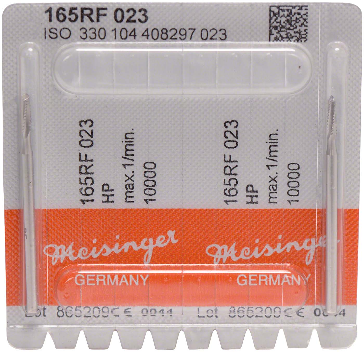 Chirurgie Fräser 165 Packung 2 Stück rostfreier Stahl, HP, Figur 408, ISO 023 Chirurgie Fräser 165 Hager & Meisinger