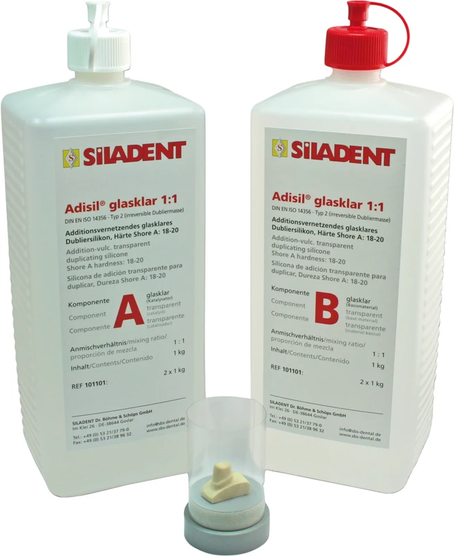 Adisil® glasklar Packung 1 kg Flasche A, 1 kg Flasche B
