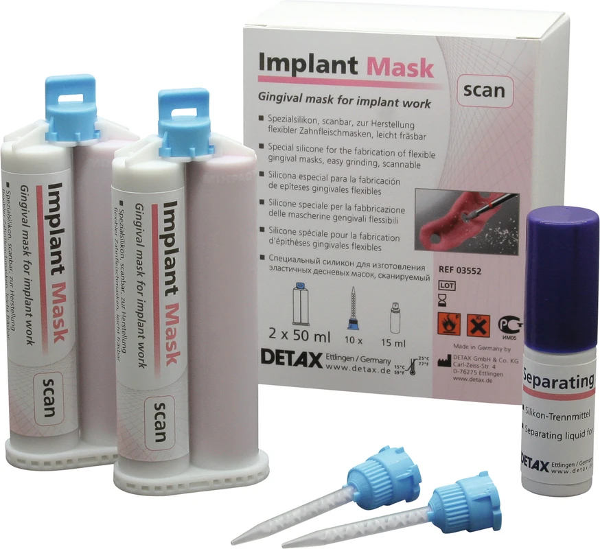 Implant Mask Packung 2 x 50 ml Doppelkartusche Implant Mask scan, Zubehör