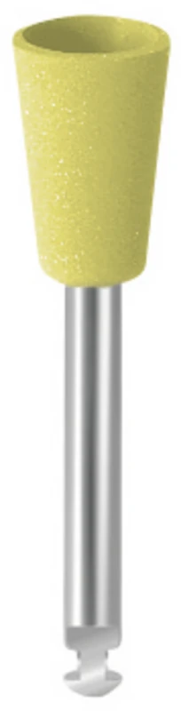 EVE ECOCOMP Packung 10 Stück dunkelgelb fein, RA, Figur umgekehrter Kegel, 6,5 x 9,5 mm