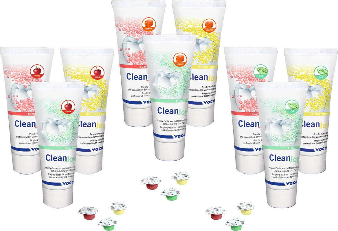 CleanJoy Packung 4 x 100 g Tube fein grün, mint