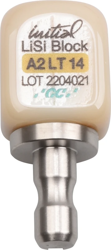 GC Initial™ LiSi Block für CEREC Packung 5 Stück Größe 14, A2 LT