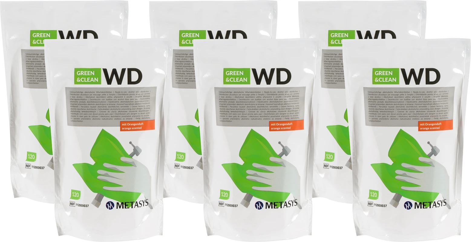 GREEN&CLEAN WD Nachfüllpackung 6 x 120 Stück GREEN&CLEAN WD METASYS
