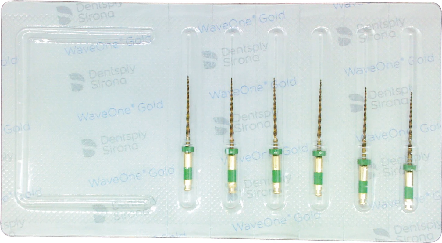 WaveOne® Gold Packung 6 Stück MEDIUM, 21 mm, Taper.06 ISO 035
