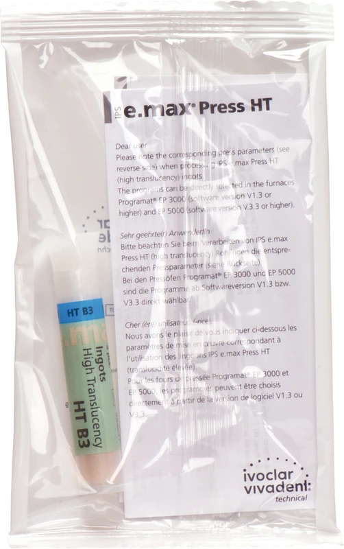 IPS e.max® Press Packung 3 Rohlinge HT L A3,5