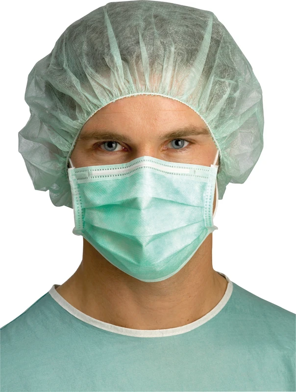 BARRIER® OP-Maske Standard Packung 50 Stück blau, mit Ohrschlaufen, geringer Atemwiderstand, Basic