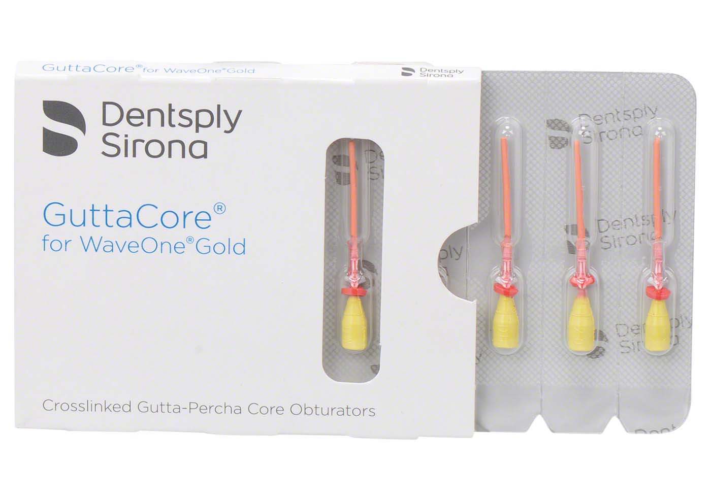 WaveOne® Gold GuttaCore® Blisterpackung 5 Obturatoren SMALL, 1 Verifier