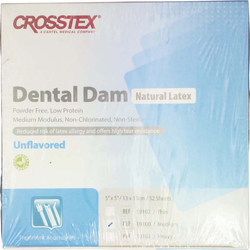 Dental Dam Packung 52 Blatt 13 x 13 cm, medium