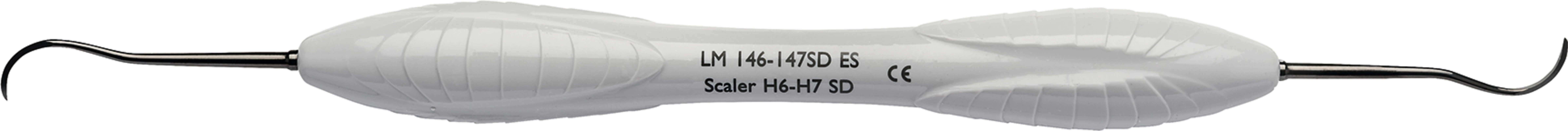LM Sharp Diamond™ Scaler Stück Figur H6/H7, grau, LM-ErgoSense® Griff