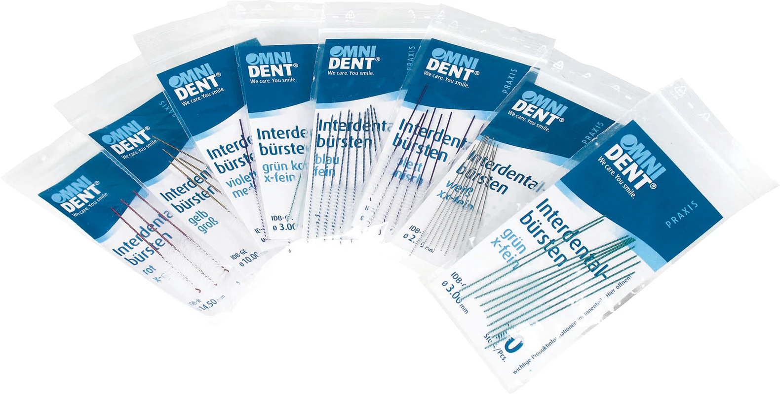 Interdentalbürsten Beutel 10 Stück rot, x-groß